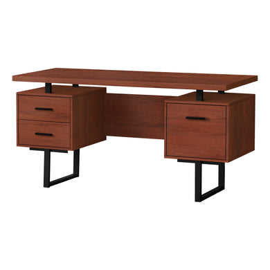 Computer Desk, Home Office, Laptop, Left, Right Set-Up, Storage Drawers, 60