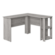 Load image into Gallery viewer, Computer Desk - Industrial Grey L-Shaped Corner/2 Shelves
