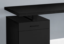 Charger l&#39;image dans la galerie, Bureau d&#39;ordinateur - Tiroir de rangement / Armoire / Configuration gauche ou droite / Bureau flottant - 48&quot;L - Noir / Noir
