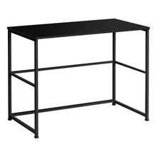 Charger l&#39;image dans la galerie, Computer Desk - Small Writing Or Laptop Table / Modern Style / Metal Frame - 40&quot;L - Black / Black
