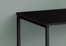 Charger l&#39;image dans la galerie, Bureau d&#39;ordinateur - Petite table d&#39;écriture ou d&#39;ordinateur portable / Style moderne / Cadre en métal - 40&quot;L - Noir / Noir
