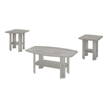 Charger l&#39;image dans la galerie, Table Set, 3Pcs Set, Coffee, End, Side, Accent, Living Room, Laminate, Industrial Grey, Contemporary, Modern
