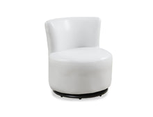 Load image into Gallery viewer, Accent Chair, Kids Chair, Pu Leather-Look, Swivel, Upholstered, Juvenile, Leather-Look, White, Contemporary, Modern
