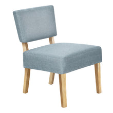 Charger l&#39;image dans la galerie, Accent Chair, Armless, Fabric, Living Room, Bedroom, Fabric, Solid Wood Legs, Blue, Black, Contemporary, Modern
