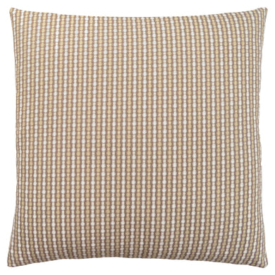 Pillows, 18 X 18 Square, Insert Included, Decorative Throw, Accent, Sofa, Couch, Bed, Soft Polyester Woven Fabric, Hypoallergenic Soft Polyester Insert, Light And Dark Taupe, Abstract Dot Design, Classic Dot Design, Classic