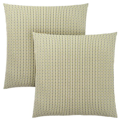 Pillows, Set Of 2, 18 X 18 Square, Insert Included, Decorative Throw, Accent, Sofa, Couch, Bed, Soft Polyester Woven Fabric, Hypoallergenic Soft Polyester Insert, Light And Dark Green, Abstract Dot Design, Classic Dot Design, Classic