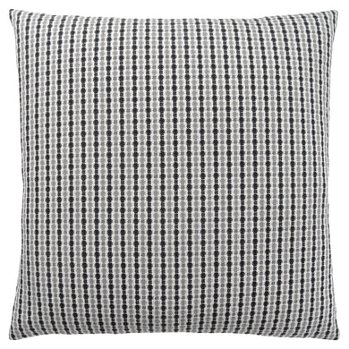 Pillows, 18 X 18 Square, Insert Included, Decorative Throw, Accent, Sofa, Couch, Bed, Soft Polyester Woven Fabric, Hypoallergenic Soft Polyester Insert, Light Grey And Black, Abstract Dot Design, Classic Dot Design, Classic