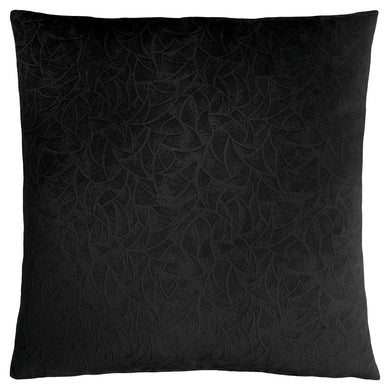 Pillows, 18 X 18 Square, Insert Included, Decorative Throw, Accent, Sofa, Couch, Bed, Soft Polyester Woven Fabric, Hypoallergenic Soft Polyester Insert, Black, Transitional