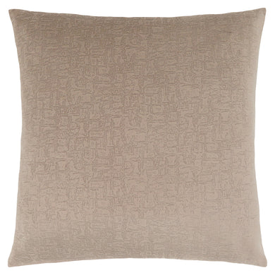 Pillows, 18 X 18 Square, Insert Included, Decorative Throw, Accent, Sofa, Couch, Bed, Plush Velvet Finish, Soft Polyester Fabric, Hypoallergenic Soft Polyester Insert, Taupe, Contemporary, Modern