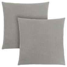 Charger l&#39;image dans la galerie, Pillows, Set Of 2, 18 X 18 Square, Insert Included, Decorative Throw, Accent, Sofa, Couch, Bed, Cozy Textured-Look, Soft Polyester Fabric, Hypoallergenic Soft Polyester Insert, Light Grey, Classic
