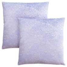 Load image into Gallery viewer, Pillows, Set Of 2, 18 X 18 Square, Insert Included, Decorative Throw, Accent, Sofa, Couch, Bed, Lush Velvet-Look Polyester Fabric, Hypoallergenic Soft Polyester Insert, Light Purple, Glam
