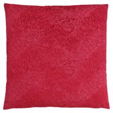 Charger l&#39;image dans la galerie, Pillows, 18 X 18 Square, Insert Included, Decorative Throw, Accent, Sofa, Couch, Bed, Lush Velvet-Look Polyester Fabric, Hypoallergenic Soft Polyester Insert, Red, Glam
