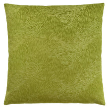 Load image into Gallery viewer, Pillows, 18 X 18 Square, Insert Included, Decorative Throw, Accent, Sofa, Couch, Bed, Lush Velvet-Look Polyester Fabric, Hypoallergenic Soft Polyester Insert, Lime Green, Glam
